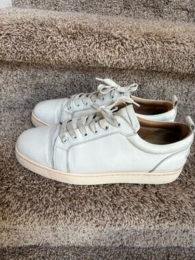 Christian Louboutin Classic White Leather Men's Sneakers